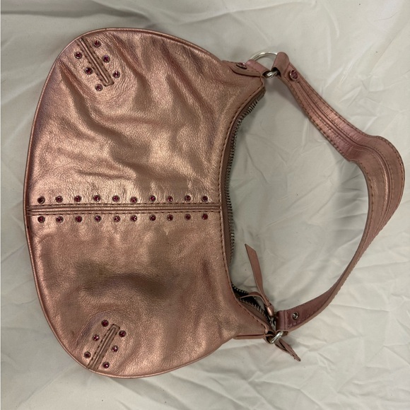Rose Gold Studded Women's Bag - Picture 1 of 5